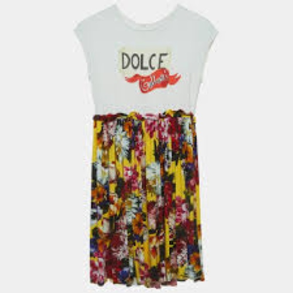 Dolce & Gabbana White/Multicolor Printed
Jersey Dress (11-12 Yrs)